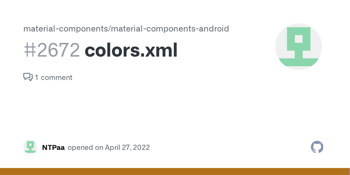 colors.xml · Issue 2672 ·