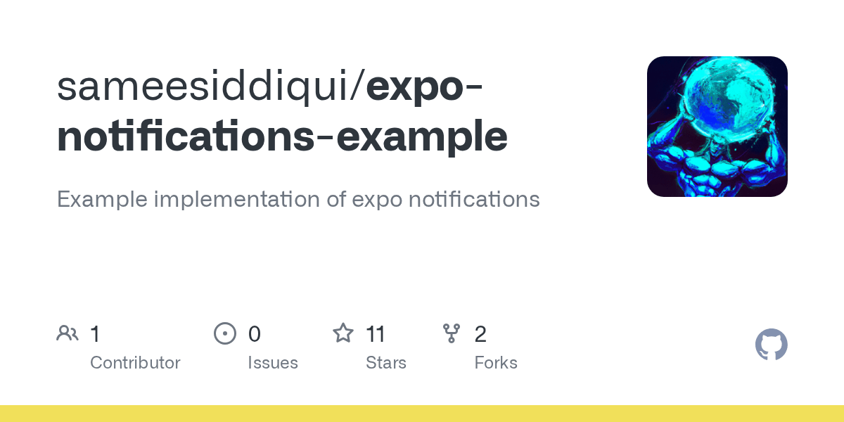 GitHub sameesiddiqui/exponotificationsexample Example
