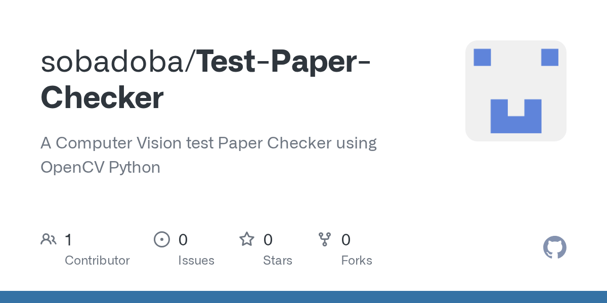 GitHub sobadoba/TestPaperChecker A Computer Vision test Paper