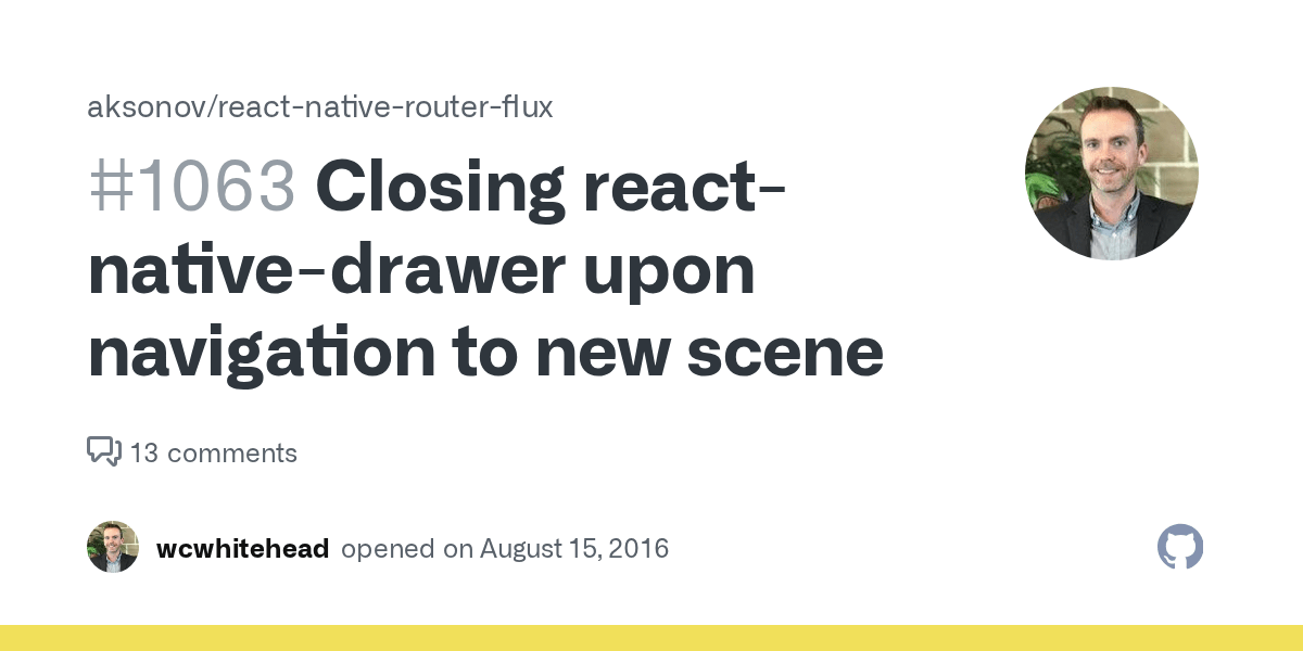 Closing reactnativedrawer upon navigation to new scene · Issue 1063