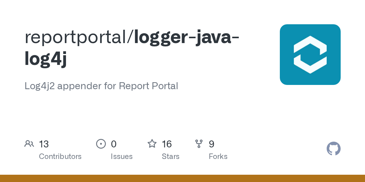 GitHub reportportal/loggerjavalog4j Log4j and log4j2 appenders for