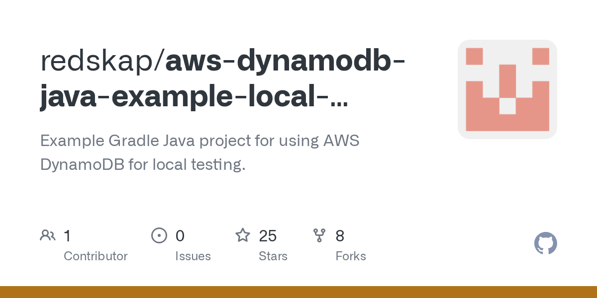 GitHub redskap/awsdynamodbjavaexamplelocaltesting Example