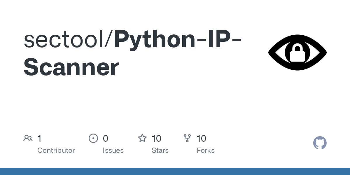GitHub sectool/PythonIPScanner