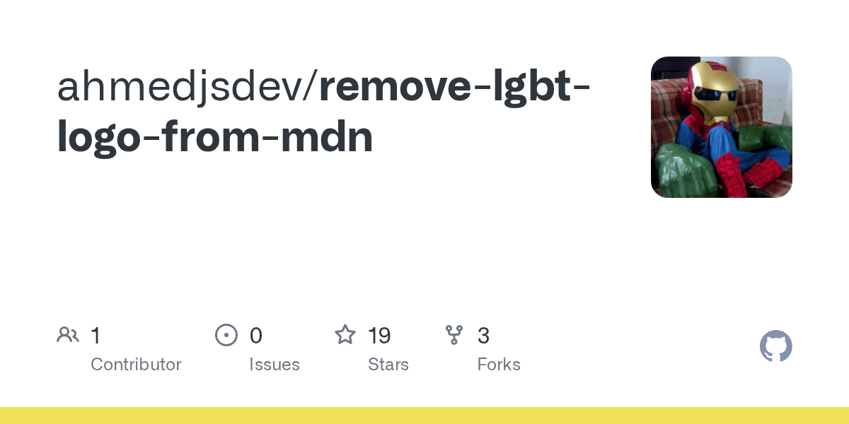 removelgbtlogofrommdn/README.md at main · ahmedjsdev/removelgbt