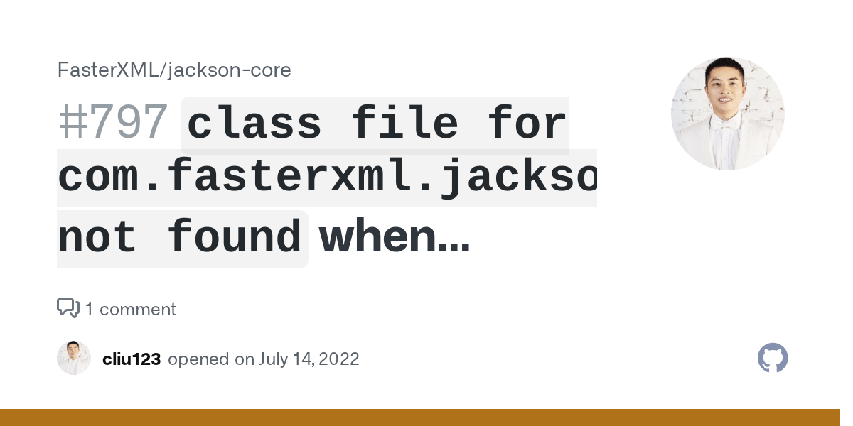 `class file for com.fasterxml.jackson.core.exc.StreamWriteException not