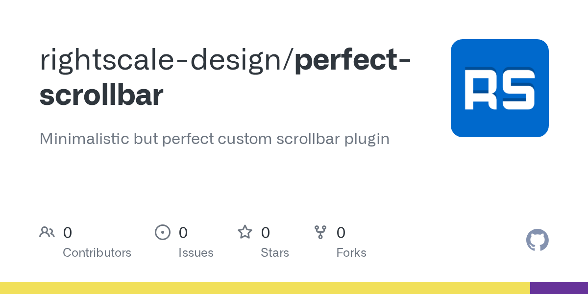GitHub rightscaledesign/perfectscrollbar Minimalistic but perfect