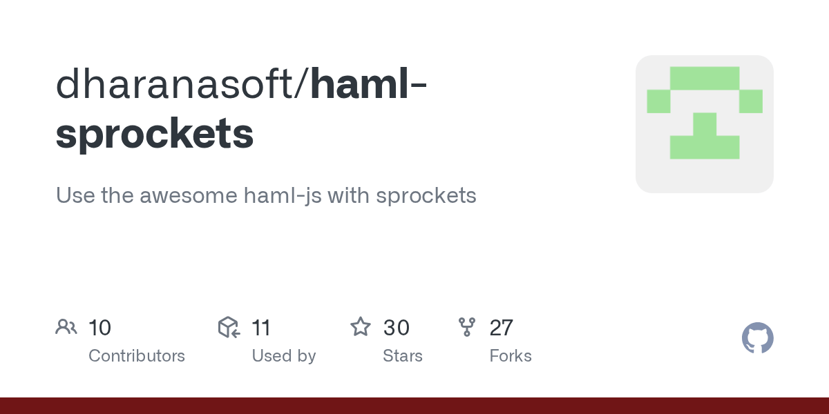GitHub dharanasoft/hamlsprockets Use the awesome hamljs with sprockets