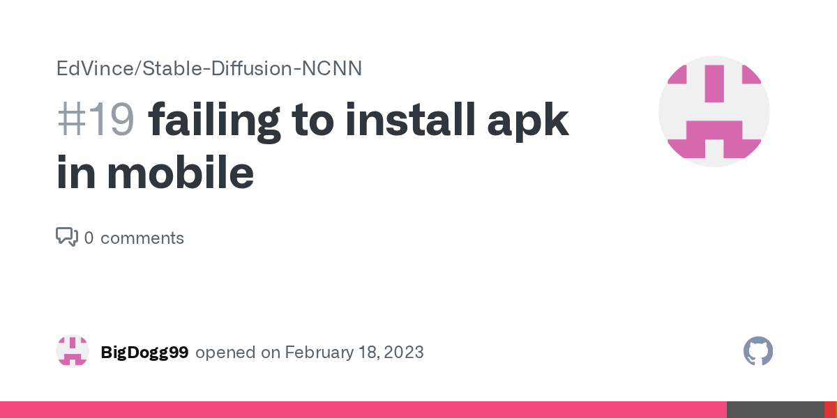 failing to install apk in mobile · Issue 19 · EdVince/StableDiffusion
