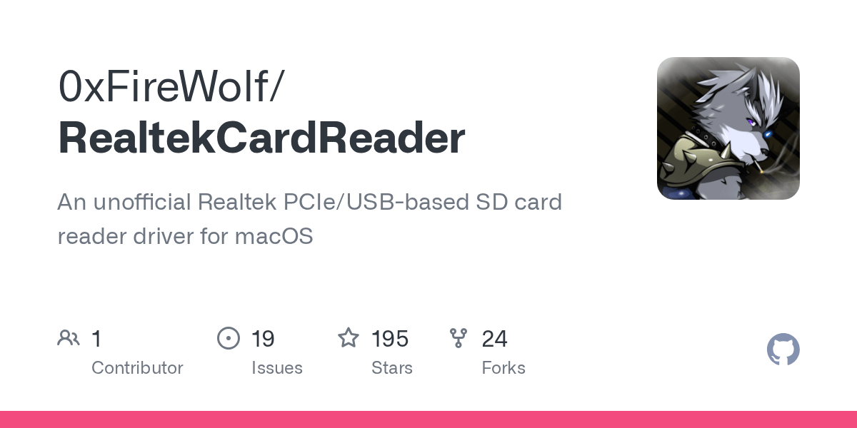 GitHub 0xFireWolf/RealtekCardReader An unofficial