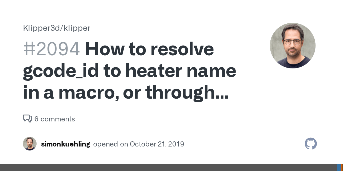 How to resolve gcode_id to heater name in a macro, or through SET