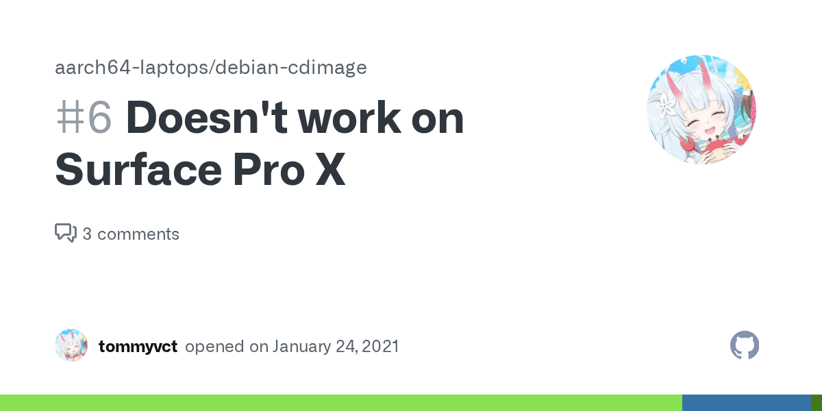Doesn't work on Surface Pro X · Issue 6 · aarch64laptops/debian