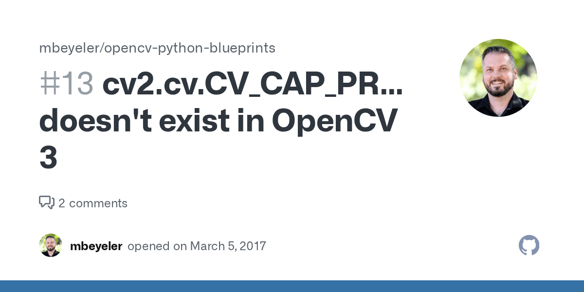 cv2.cv.CV_CAP_PROP_FRAME_WIDTH doesn't exist in OpenCV 3 · Issue 13