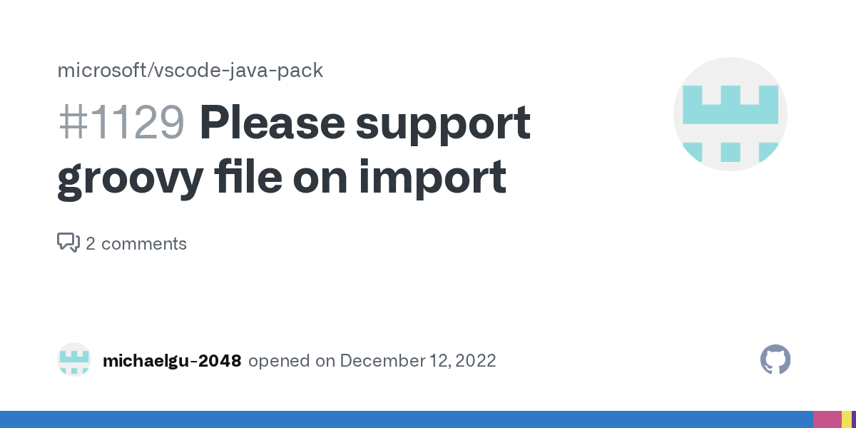 Please support groovy file on import · Issue 1129 · microsoft/vscodejavapack · GitHub