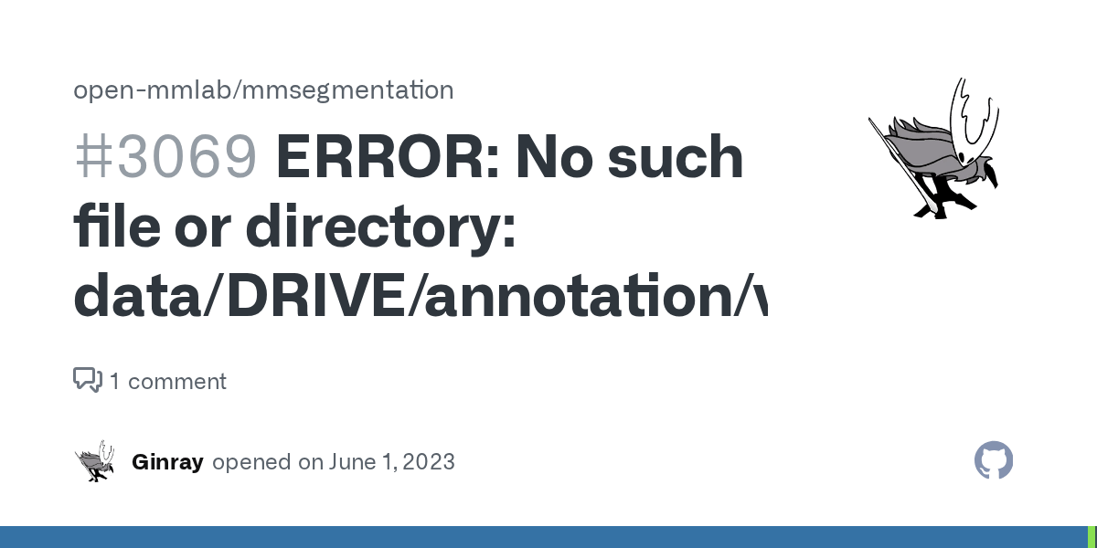 ERROR No such file or directory data/DRIVE/annotation/validation