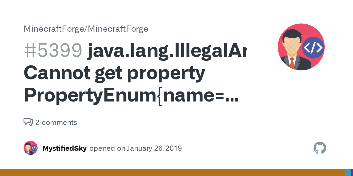 java.lang.IllegalArgumentException Cannot get property PropertyEnum