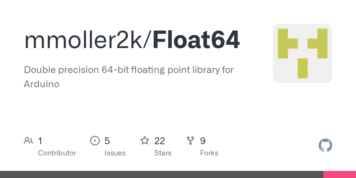 GitHub mmoller2k/Float64 Double precision 64bit floating point