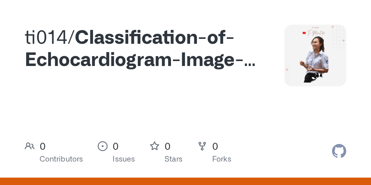 GitHub ti014/ClassificationofEchocardiogramImageData