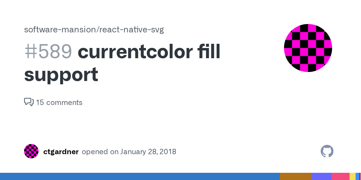currentcolor fill support · Issue 589 · softwaremansion/reactnative