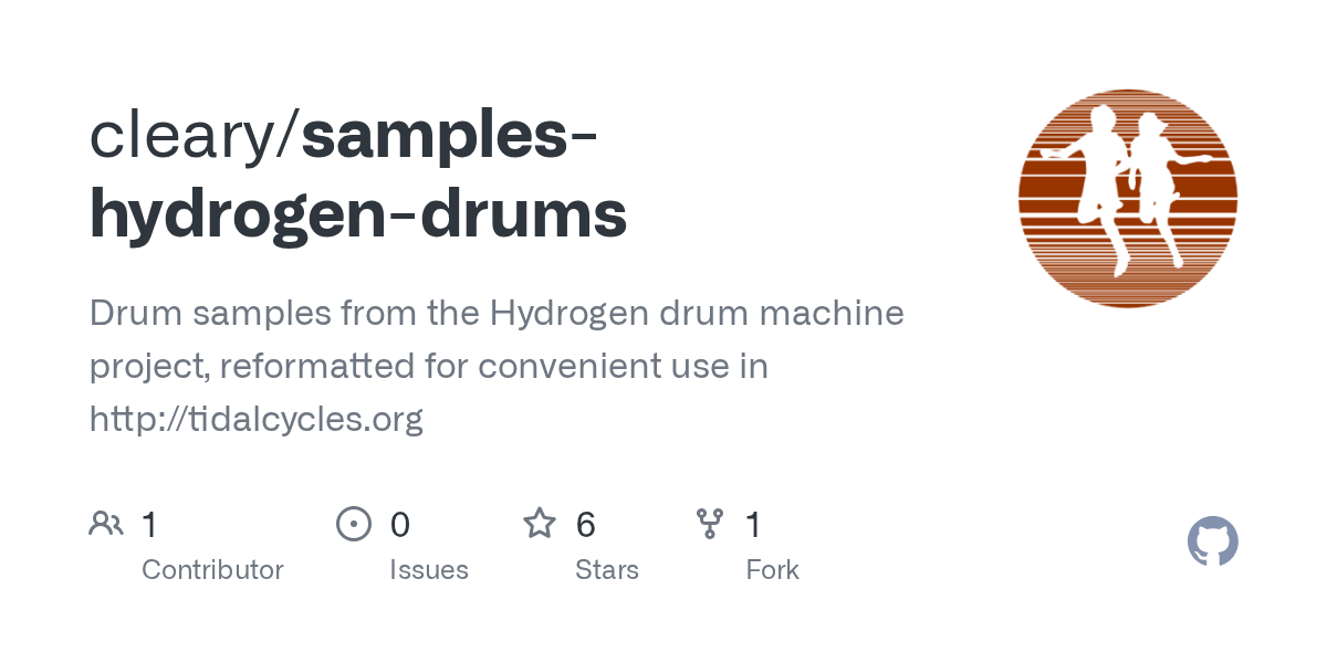 GitHub cleary/sampleshydrogendrums Drum samples from the Hydrogen