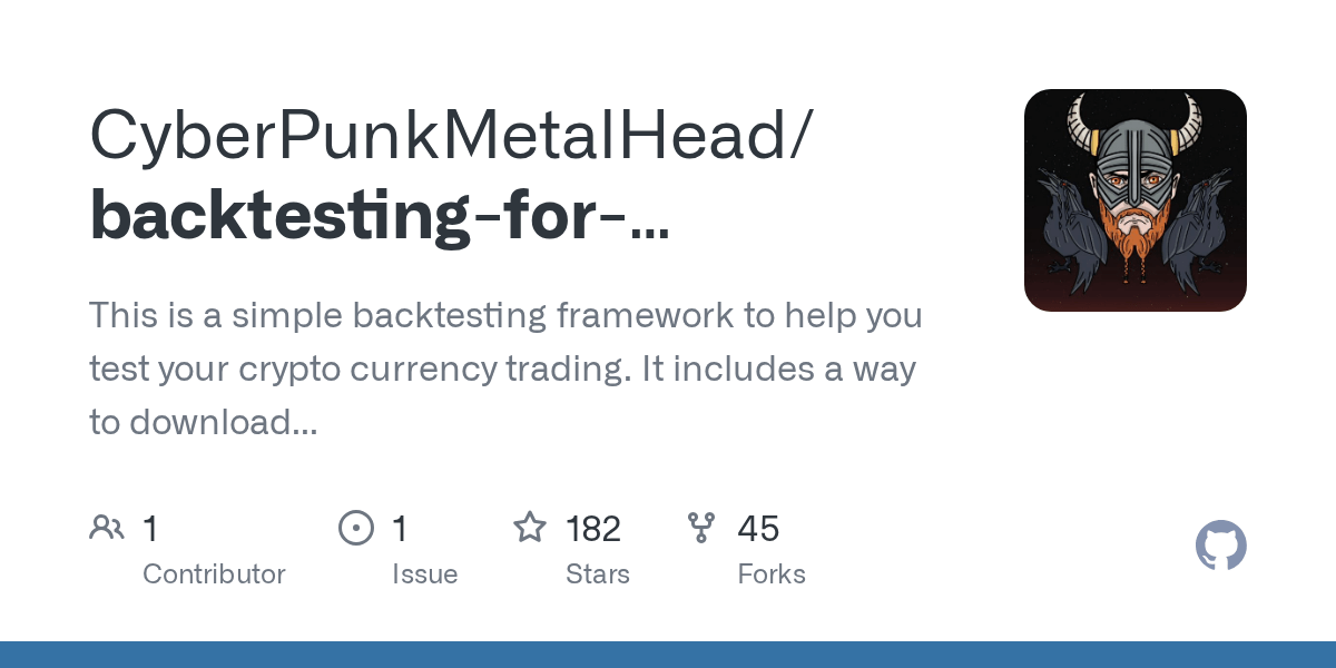 GitHub CyberPunkMetalHead/backtestingforcryptocurrency