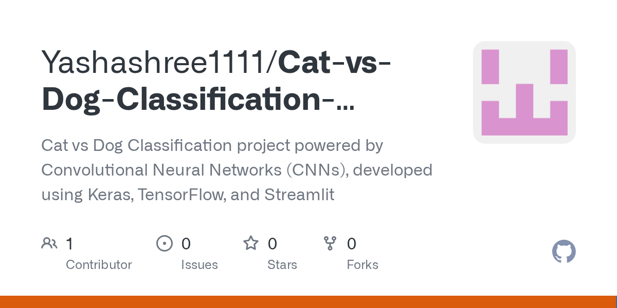 GitHub Yashashree1111/CatvsDogClassificationUsingCNN Cat vs Dog