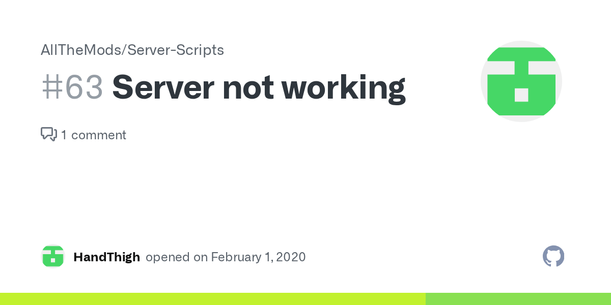 Server not working · Issue 63 · AllTheMods/ServerScripts · GitHub