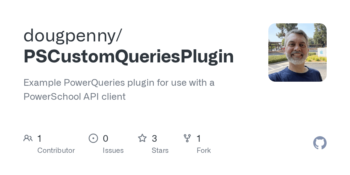 GitHub dougpenny/PSCustomQueriesPlugin Example PowerQueries plugin