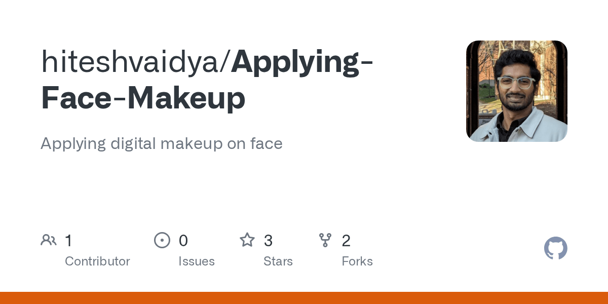 GitHub hiteshvaidya/ApplyingFaceMakeup Applying digital makeup on face