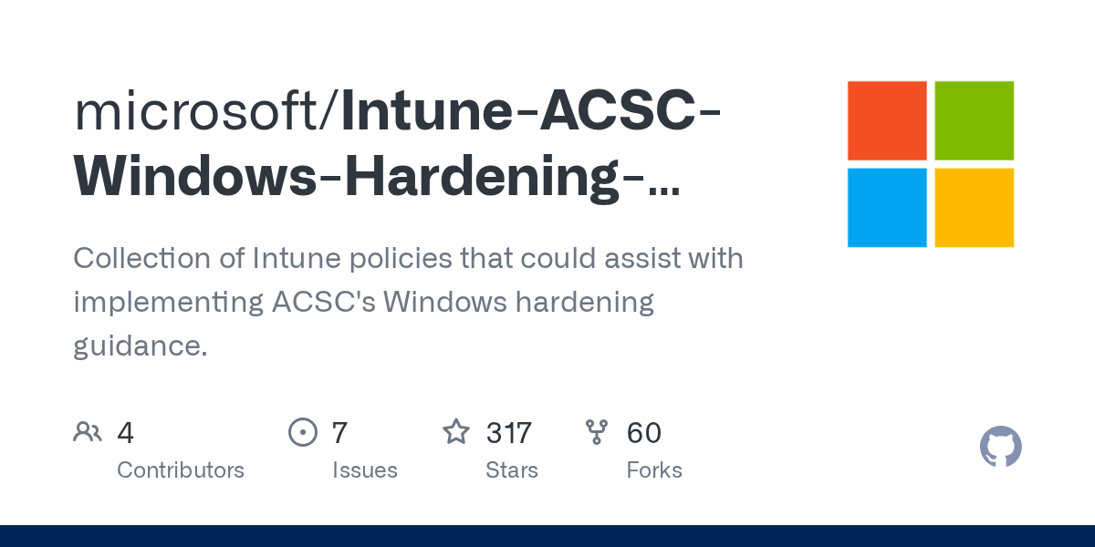 IntuneACSCWindowsHardeningGuidelines/FIPSAlgorithmPolicy.ps1 at main · microsoft/IntuneACSC