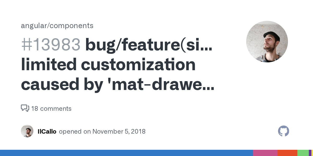 bug/feature(sidenav) limited customization caused by 'matdrawerinnercontainer' element