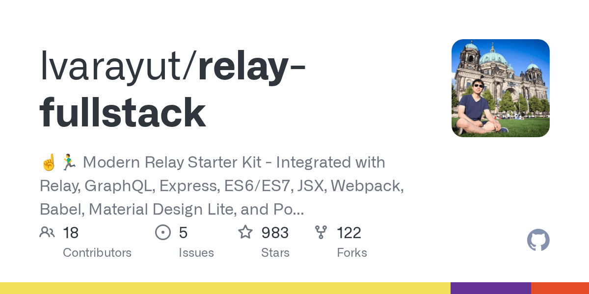 GitHub lvarayut/relayfullstack Modern Relay Starter Kit
