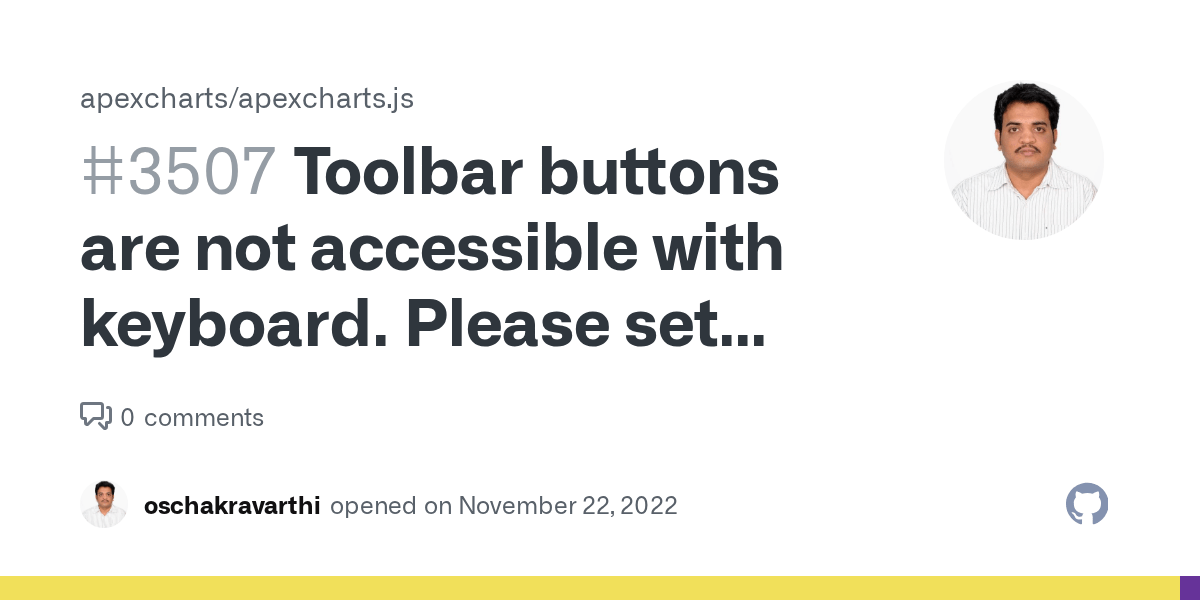 Toolbar buttons are not accessible with keyboard. Please set tabindex