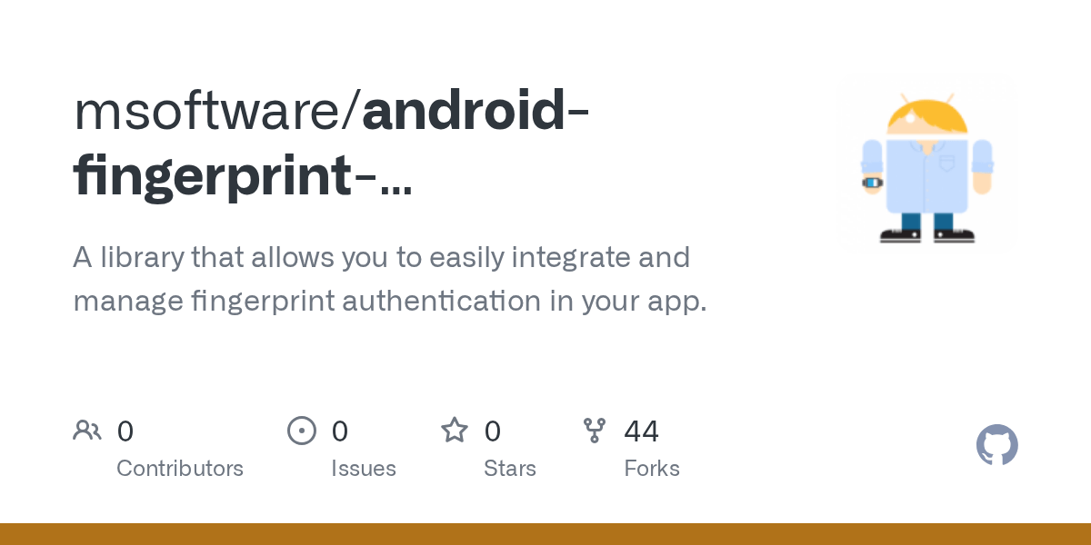 GitHub msoftware/androidfingerprintauthentication A library that