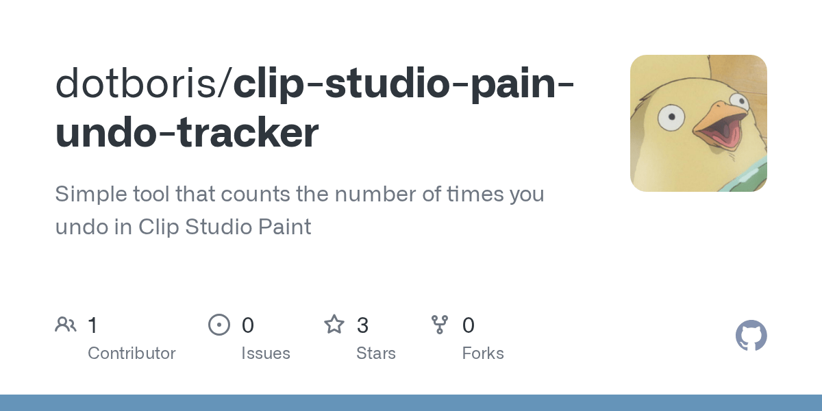 GitHub dotboris/clipstudiopainundotracker Simple tool that