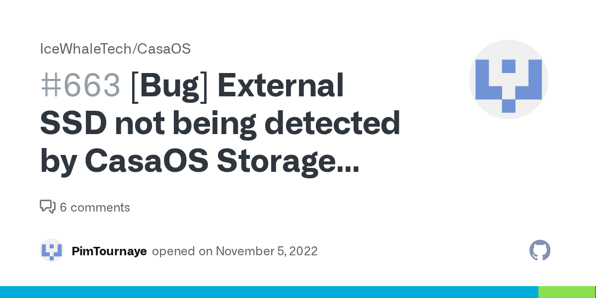 [Bug] External SSD not being detected by CasaOS Storage Manager · Issue
