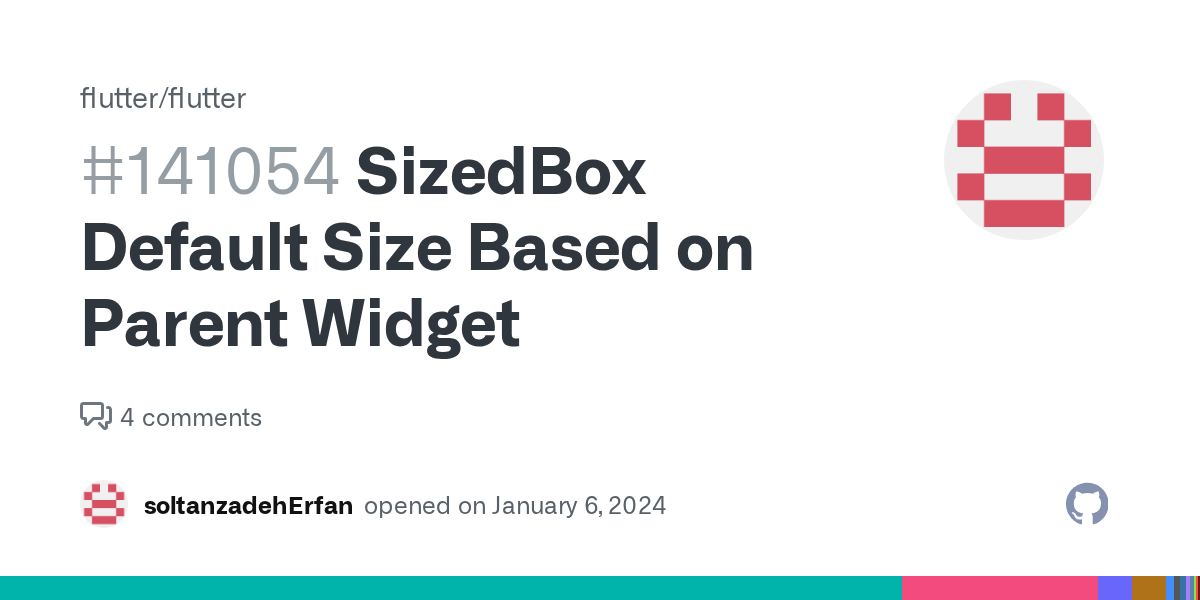 SizedBox Default Size Based on Parent Widget · Issue 141054 · flutter