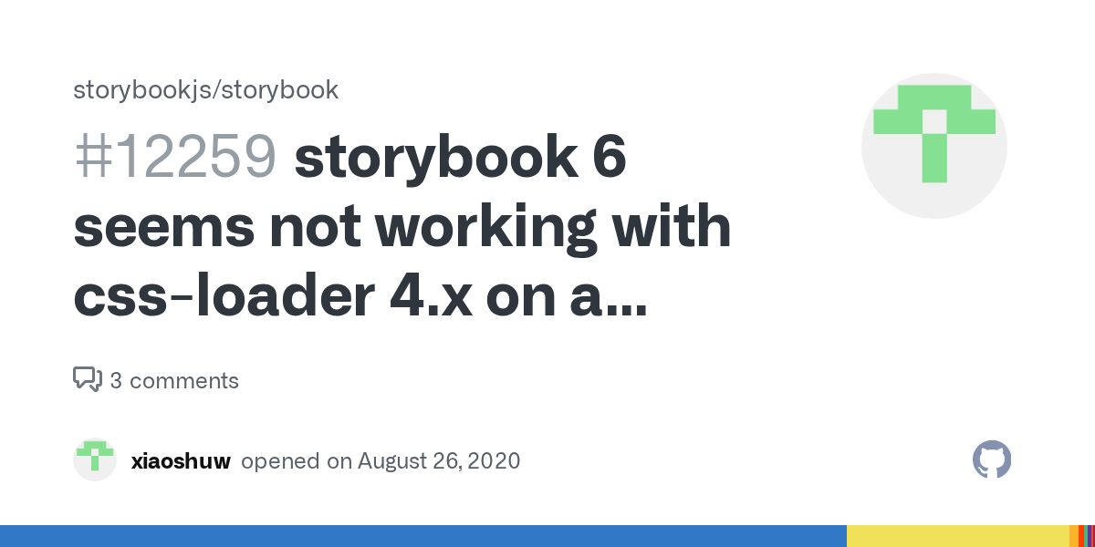 storybook 6 seems not working with cssloader 4.x on a vuetify project