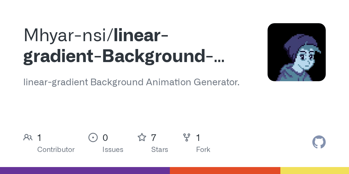 GitHub Mhyarnsi/lineargradientBackgroundAnimationGenerator