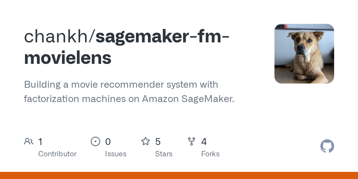 GitHub chankh/sagemakerfmmovielens Building a movie