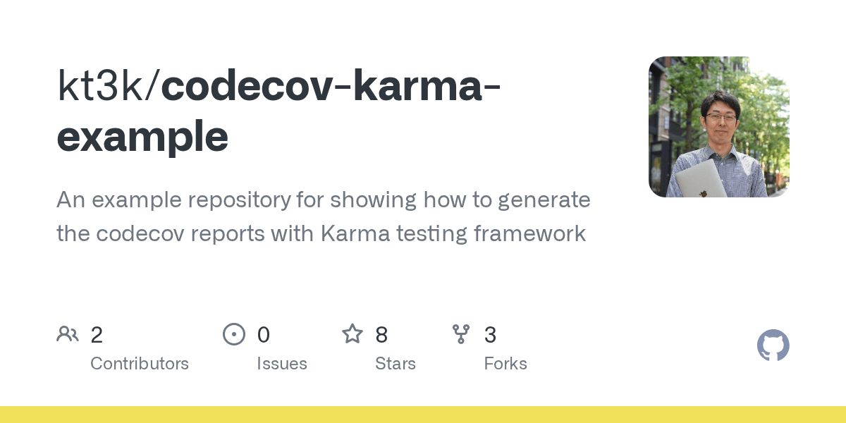 GitHub kt3k/codecovkarmaexample An example repository for showing