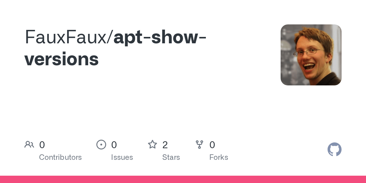 GitHub FauxFaux/aptshowversions