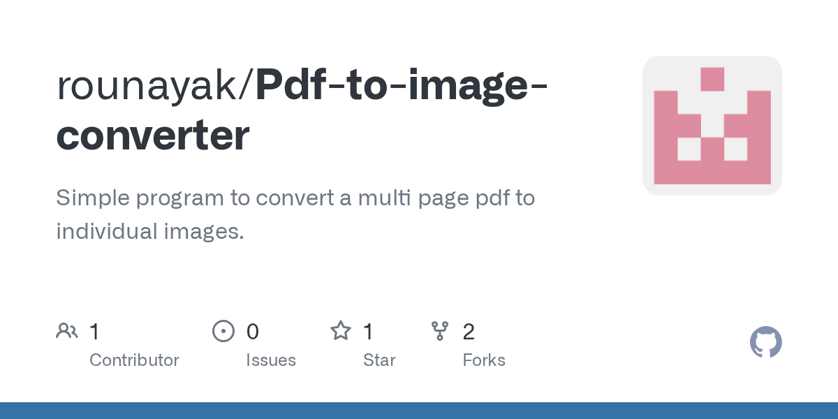 GitHub rounayak/Pdftoimageconverter Simple program to convert a