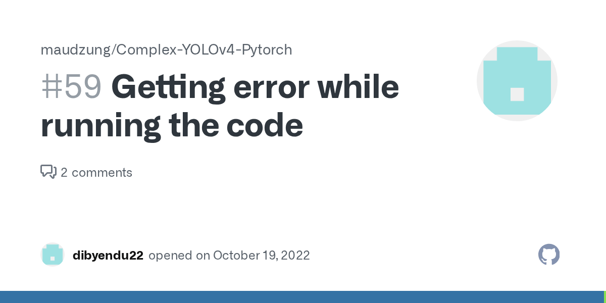 Getting error while running the code · Issue 59 ·