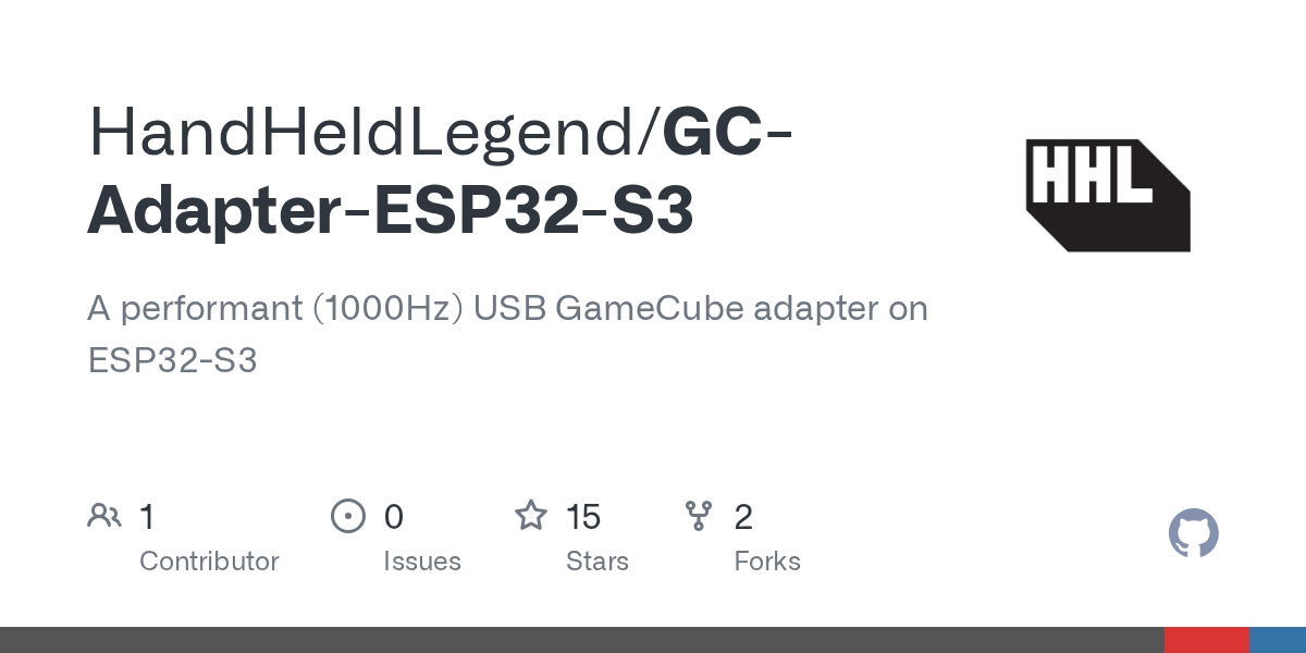 GitHub - HandHeldLegend/GC-Adapter-ESP32-S3: A performant (1000Hz) USB