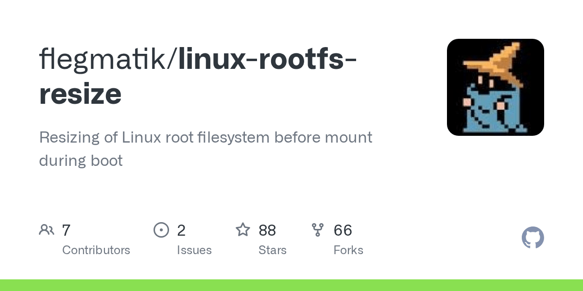 GitHub flegmatik/linuxrootfsresize Resizing of Linux root