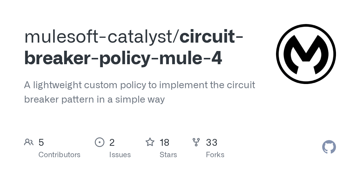 GitHub mulesoftcatalyst/circuitbreakerpolicymule4 A lightweight