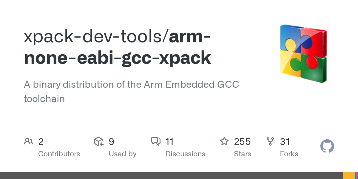 GitHub xpackdevtools/armnoneeabigccxpack A binary distribution