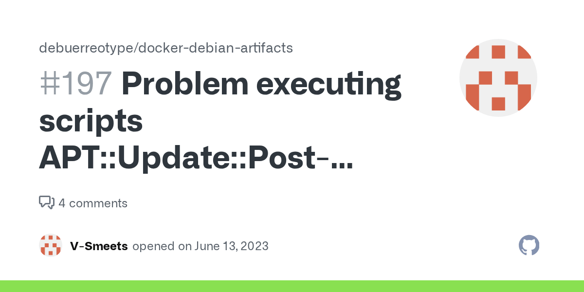 Problem executing scripts APTUpdatePostInvoke · Issue 197