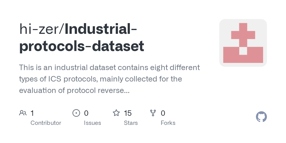 GitHub hizer/Industrialprotocolsdataset This is an industrial