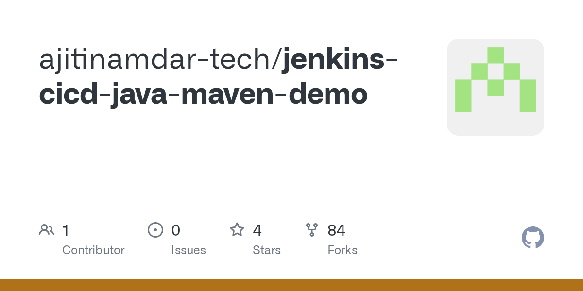 jenkinscicdjavamavendemo/pom.xml at main · ajitinamdartech/jenkins
